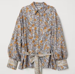 H&M BNWOT large xl floral lightweight jacket